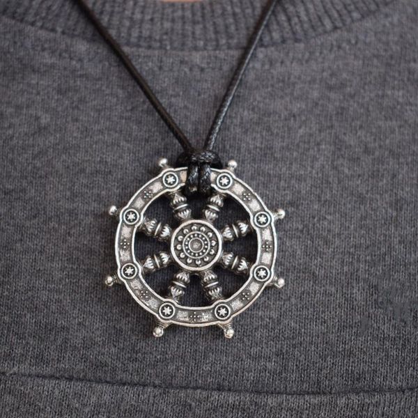chains sanlan 1pcs dharma wheel of life samsara buddhist amulet pendant talisman necklace, Silver
chains sanlan 1pcs dharma wheel of life samsara buddhist amulet pendant talisman necklace, Silver