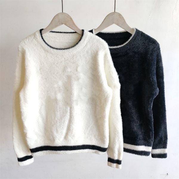 women woollen sweaters woollen fall girls mink wool pullover with letter shirt elastic fashion knit bottoming sweater, White;black
women woollen sweaters woollen fall girls mink wool pullover with letter shirt elastic fashion knit bottoming sweater, White;black