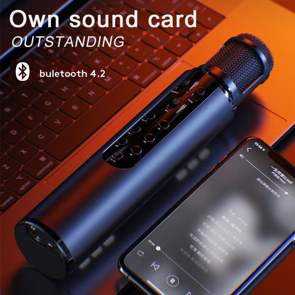 k1 беспроводная связь bluetooth микрофон четыре magic sound для прямая трансляция поющая встроенная звуковая карта с динамиком караоке audio
k1 беспроводная связь bluetooth микрофон четыре magic sound для прямая трансляция поющая встроенная звуковая карта с динамиком караоке audio