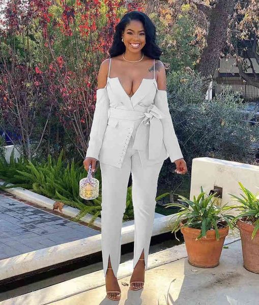 autumn winter long sleeved cardigan sling off shoulder fashion casual pants solid color ladies two piece set, Gray
autumn winter long sleeved cardigan sling off shoulder fashion casual pants solid color ladies two piece set, Gray