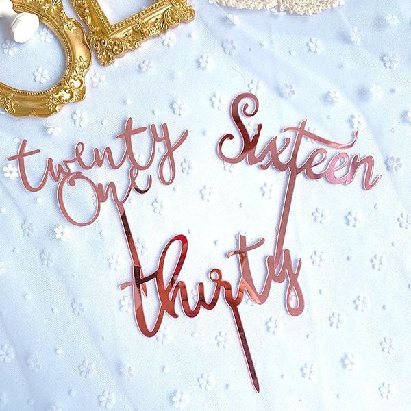 other festive & party supplies cake decoration rose gold sweet 16/21/30 acrylic number happy birthday ers wedding anniversary dessert cu
other festive & party supplies cake decoration rose gold sweet 16/21/30 acrylic number happy birthday ers wedding anniversary dessert cu