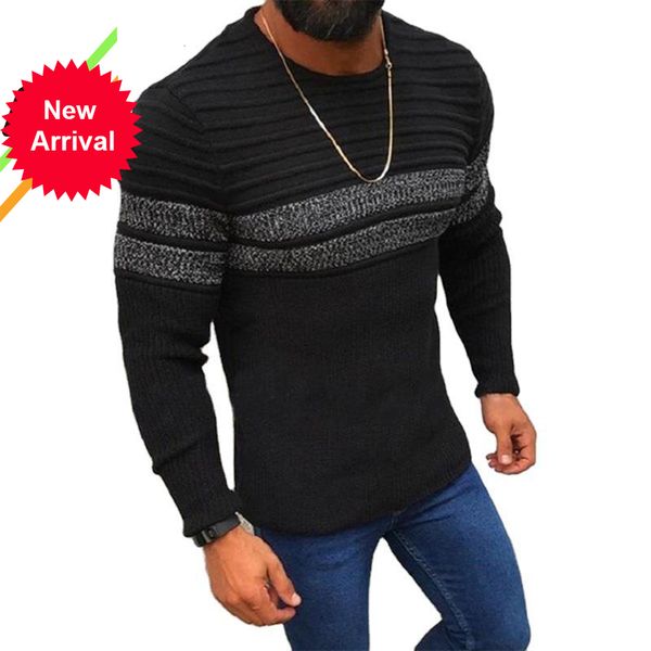 2021 new sweater men casual stripes shirt autumn winter slim fit long sleeve mens sweaters knitted cotton pull homme z9pi, White;black
2021 new sweater men casual stripes shirt autumn winter slim fit long sleeve mens sweaters knitted cotton pull homme z9pi, White;black