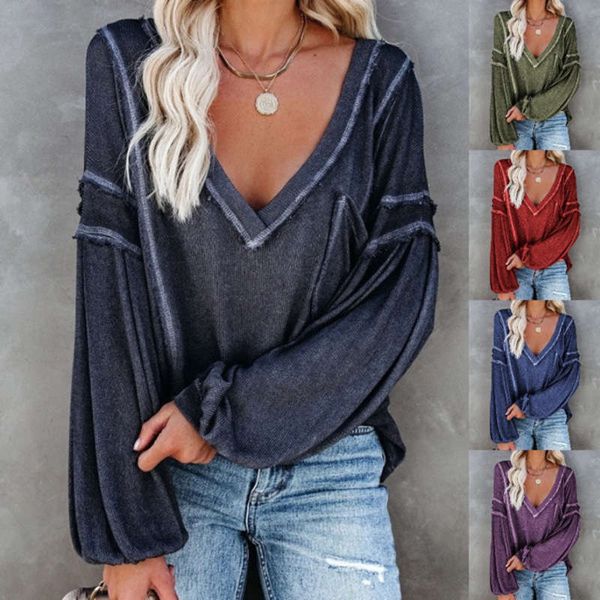 2020 bubble v-neck solid long sleeve for women, Black;gray
2020 bubble v-neck solid long sleeve for women, Black;gray