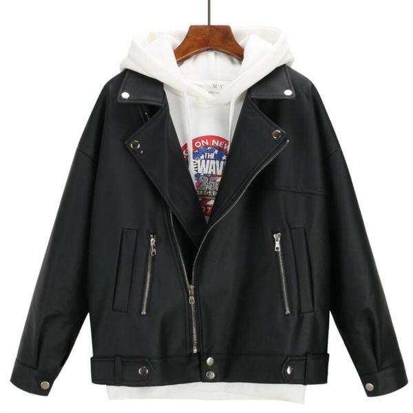 2019 new arrival women autumn winter leather jacket oversized boyfriend korean style female faux coat outwear black, Tan;black
2019 new arrival women autumn winter leather jacket oversized boyfriend korean style female faux coat outwear black, Tan;black