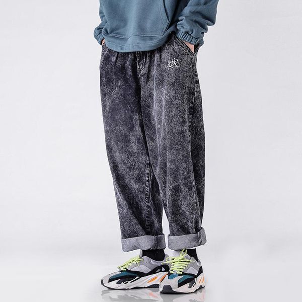 men's jeans autumn men fashion washed retro denim pants man streetwear hip hop loose straight cowboy trousers male clothes, Blue
men's jeans autumn men fashion washed retro denim pants man streetwear hip hop loose straight cowboy trousers male clothes, Blue