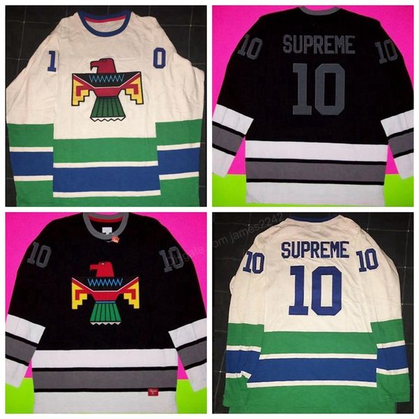 custom men youth women retro t.preme #10 thunderbird pullover hockey jersey stitched white black any size s-4xl 5xl name or number, Black;red
custom men youth women retro t.preme #10 thunderbird pullover hockey jersey stitched white black any size s-4xl 5xl name or number, Black;red