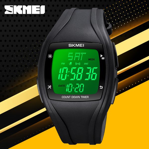 skmei digital wristwatches fashion mens electronic led display watch countdown chronograph clock sport waterproof watches women, Slivery;brown
skmei digital wristwatches fashion mens electronic led display watch countdown chronograph clock sport waterproof watches women, Slivery;brown