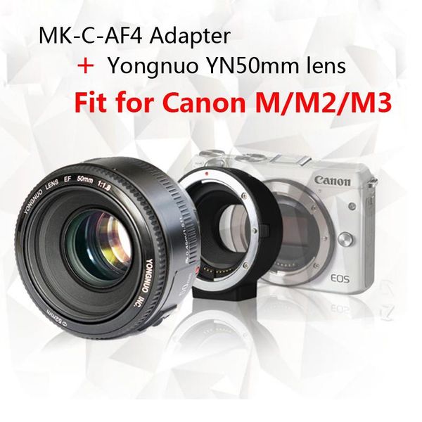 other cctv cameras yongnuo yn50mm f1.8 lens af/mf standard prime + meike -c-af4 electronic auto focus adapter for canon m m2 m3 camera
other cctv cameras yongnuo yn50mm f1.8 lens af/mf standard prime + meike -c-af4 electronic auto focus adapter for canon m m2 m3 camera