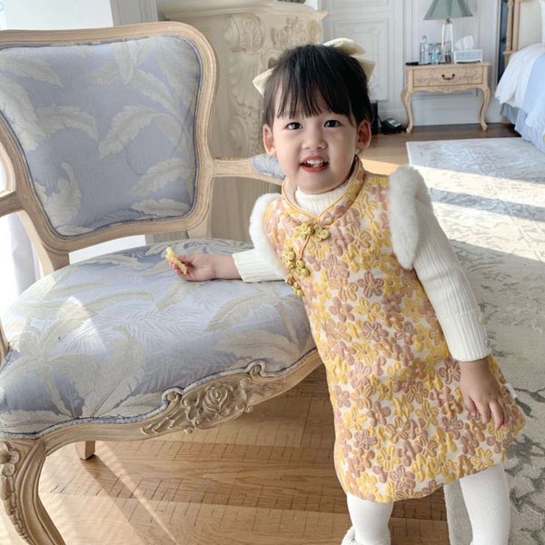 chine girls' sle embossed cheongsam greetings winter tang clothing children's warm new year's wear hanfu svels drs wmgmd4wd, Red;yellow
chine girls' sle embossed cheongsam greetings winter tang clothing children's warm new year's wear hanfu svels drs wmgmd4wd, Red;yellow