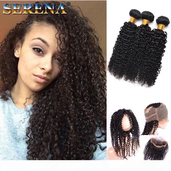 brazilian kinky curly hair weaves with 360 lace band frontal with 3 bundle 360 closure virgin human hair with curly black hair extensions, Black;brown
brazilian kinky curly hair weaves with 360 lace band frontal with 3 bundle 360 closure virgin human hair with curly black hair extensions, Black;brown