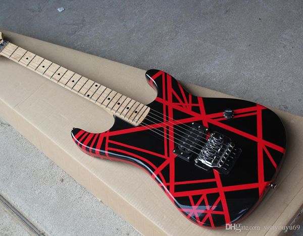 wholesale black and striped red electric guitars with freud rose, 1 pickup, maple fingerboard, personalized customization service, ship
wholesale black and striped red electric guitars with freud rose, 1 pickup, maple fingerboard, personalized customization service, ship