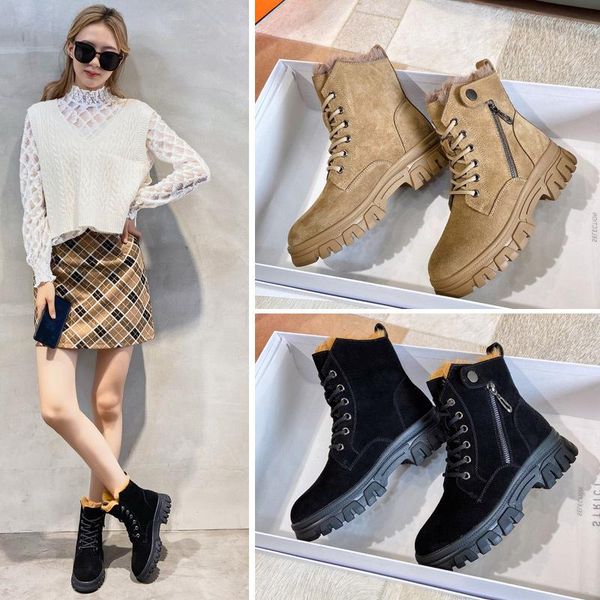 boots women's british style 2020 new versatile casual flat bottomed thick soled autumn and winter plush short boots, Black
boots women's british style 2020 new versatile casual flat bottomed thick soled autumn and winter plush short boots, Black
