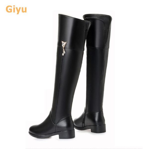 boots giyu winter 2021 over-the-knee genuine leather women's knight comfortable low heel non-slip women riding, Black
boots giyu winter 2021 over-the-knee genuine leather women's knight comfortable low heel non-slip women riding, Black