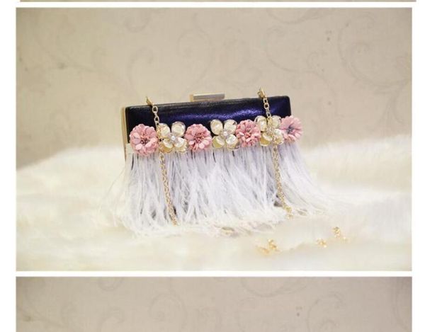 2022 black pu leather new feather flower small square bag chain shoulder messenger bag style creative women's bag 03
2022 black pu leather new feather flower small square bag chain shoulder messenger bag style creative women's bag 03