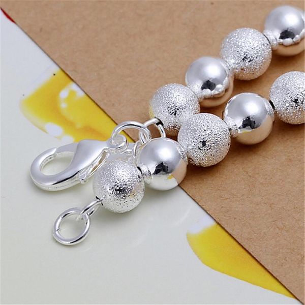 charms 8mm bead silver color bracelets for women men wedding chain fashion jewelry christmas gifts h084 h sqcieh, Black
charms 8mm bead silver color bracelets for women men wedding chain fashion jewelry christmas gifts h084 h sqcieh, Black