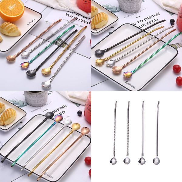 new helical straw spoon 304 stainless steel flower mixing spoon coffee spoon teaspoon for wedding party drinking straw metal 111 k2
new helical straw spoon 304 stainless steel flower mixing spoon coffee spoon teaspoon for wedding party drinking straw metal 111 k2