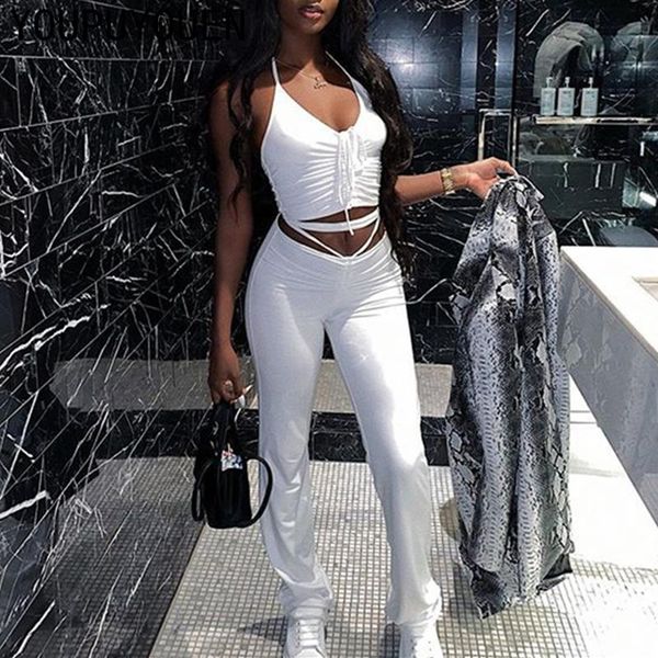 2020 autumn women suit lace-up tube crop stretch trousers casual two pieces set fashion bodycon 2 piec outfit clothes, Gray
2020 autumn women suit lace-up tube crop stretch trousers casual two pieces set fashion bodycon 2 piec outfit clothes, Gray