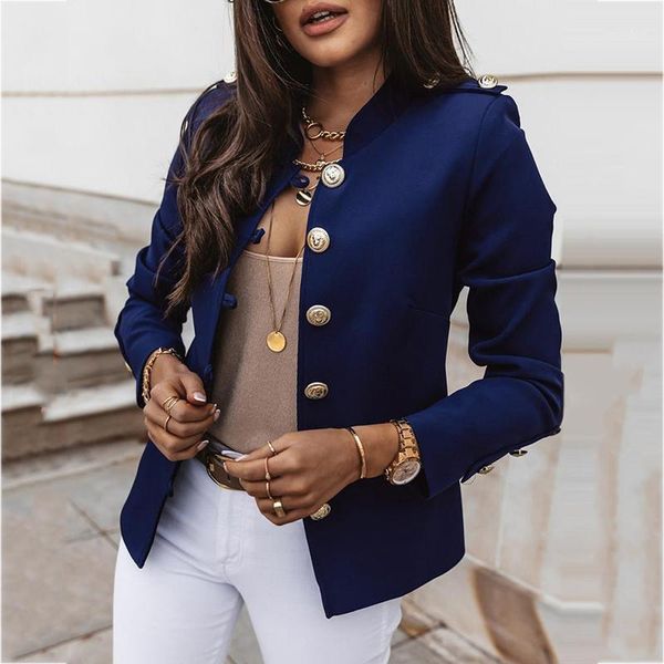 women's jackets fashion winter solid buttons casual slim women long sleeve jacket coat office lady elegant korean clothes outwear sj735, Black;brown
women's jackets fashion winter solid buttons casual slim women long sleeve jacket coat office lady elegant korean clothes outwear sj735, Black;brown