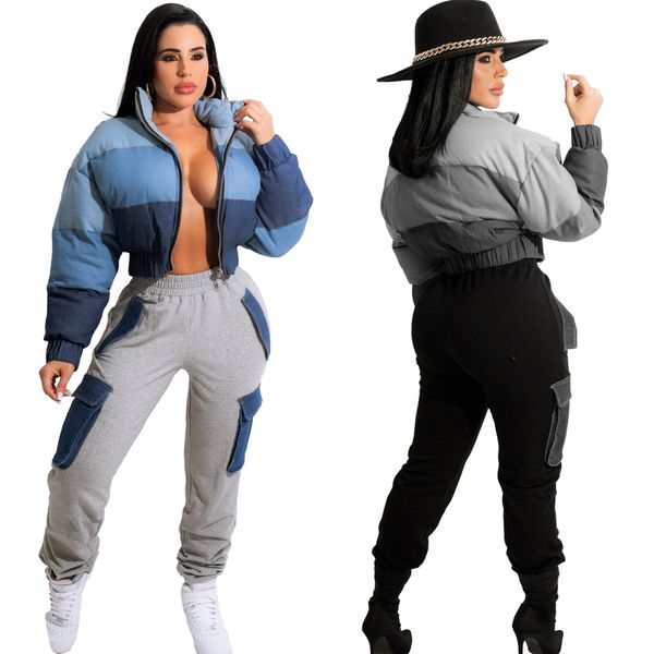 winter thick warm puffer parkas women fashion cotton-padded gradient color denim stitching bubble coat short jacket outfits, Black
winter thick warm puffer parkas women fashion cotton-padded gradient color denim stitching bubble coat short jacket outfits, Black
