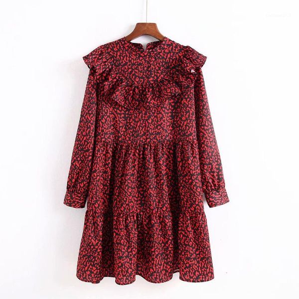 casual dresses 2021 women vintage leopard dress sweet ruffles long sleeve o neck pleated female straight vestidos1, Black;gray
casual dresses 2021 women vintage leopard dress sweet ruffles long sleeve o neck pleated female straight vestidos1, Black;gray
