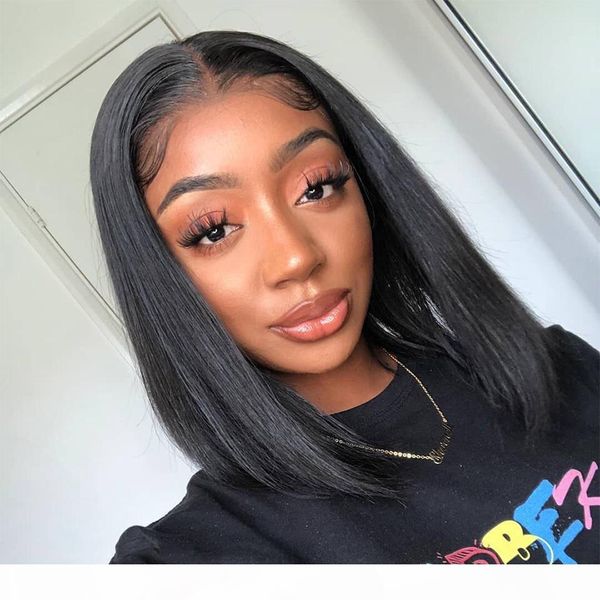 4x4 lace front human hair wigs brazilian short bob wig bleached knots brown lace with baby remy hair 2x6 lace closure wig, Black;brown
4x4 lace front human hair wigs brazilian short bob wig bleached knots brown lace with baby remy hair 2x6 lace closure wig, Black;brown