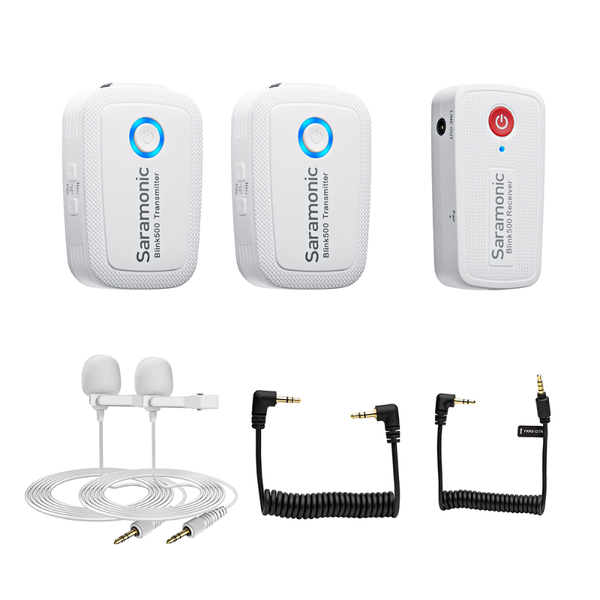 microphones saramonic blink500 b1w / b2w white 2.4ghz dual-channel wireless microphone with lavalier interview mic for phone dslr
microphones saramonic blink500 b1w / b2w white 2.4ghz dual-channel wireless microphone with lavalier interview mic for phone dslr