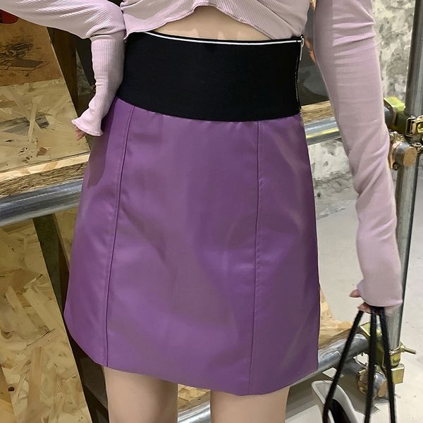 letter high waist pu leather skirts women sash zipper pencil mini skirt spring streetwear red purple skirts short 211h 201109, Black
letter high waist pu leather skirts women sash zipper pencil mini skirt spring streetwear red purple skirts short 211h 201109, Black