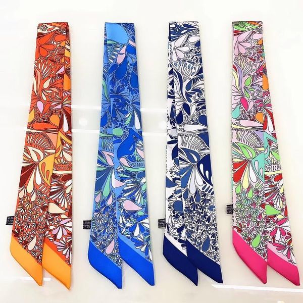 scarves 90*5cm cashew printed women's small silk scarf wrapped bag handle ribbon hair band neckerchief, Blue;gray
scarves 90*5cm cashew printed women's small silk scarf wrapped bag handle ribbon hair band neckerchief, Blue;gray