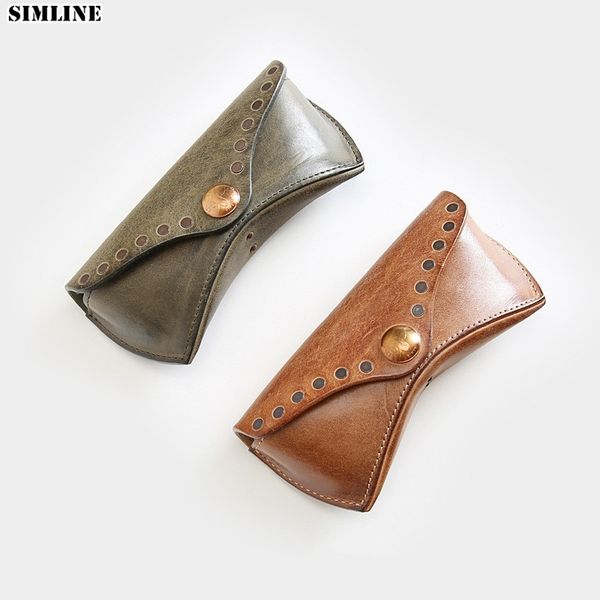 genuine leather glasses case box men handmade vintage hard spectacles sunglasses bag eyeglasses eyewear holder cover accessories t200505
genuine leather glasses case box men handmade vintage hard spectacles sunglasses bag eyeglasses eyewear holder cover accessories t200505