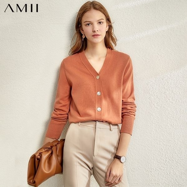 amii minimalism women autumn winter solid knitted sweater fashion causal vneck full sleeve loose female cardigan 12030003 201016, White;black
amii minimalism women autumn winter solid knitted sweater fashion causal vneck full sleeve loose female cardigan 12030003 201016, White;black