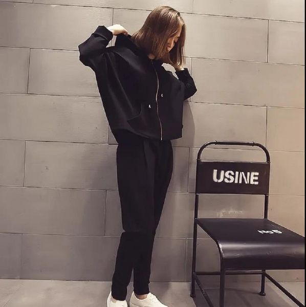 2021 new female spring and autumn plus size sweater with hood thin korean version casual 2 piece together wspk, White
2021 new female spring and autumn plus size sweater with hood thin korean version casual 2 piece together wspk, White