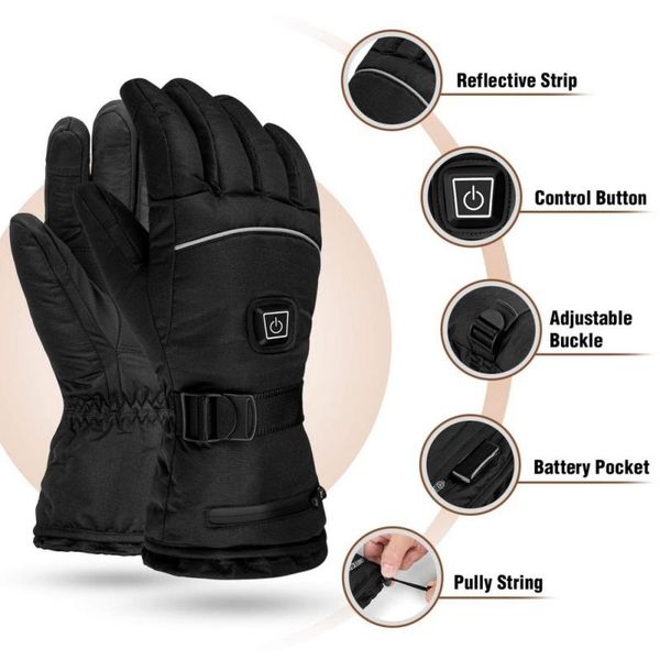 ski gloves waterproof winter thermal electric heated battery powered for climbing heating
ski gloves waterproof winter thermal electric heated battery powered for climbing heating