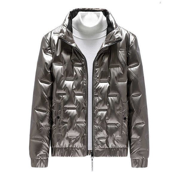 2021 winter bright face jacket short style simple fashion trendy wear white duck down men's coat, Black
2021 winter bright face jacket short style simple fashion trendy wear white duck down men's coat, Black
