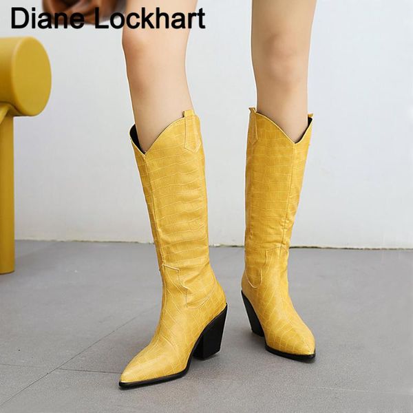 boots brand designer crocodile pu women knee high western cowboy riding boot pointed toe wedge botas woman heels bottes 41, Black
boots brand designer crocodile pu women knee high western cowboy riding boot pointed toe wedge botas woman heels bottes 41, Black