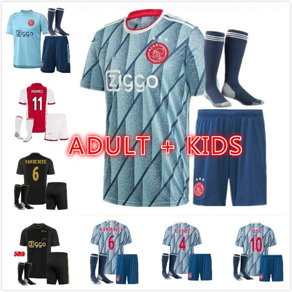 20 21 50th ajax tadic fc third soccer jersey 2020 2021 promes alvarez neres ziyech men kids kit away football shirt sets uniforms, Black;yellow
20 21 50th ajax tadic fc third soccer jersey 2020 2021 promes alvarez neres ziyech men kids kit away football shirt sets uniforms, Black;yellow