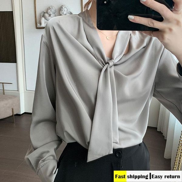 new gray chiffon tie blouse shirt women 2020 autumn chiffon blouse shirts elegant fashion lady 1, White
new gray chiffon tie blouse shirt women 2020 autumn chiffon blouse shirts elegant fashion lady 1, White
