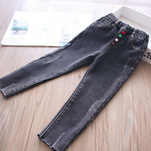 autumn and winter girls' multi-color velvet lining two buttons jeans, Blue
autumn and winter girls' multi-color velvet lining two buttons jeans, Blue