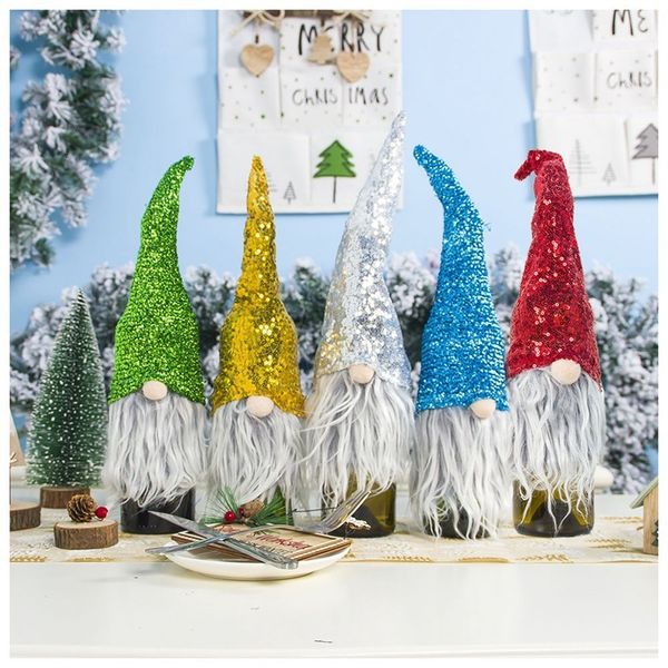 cartoon bottle beer sequin santa christmas dining table decoration creative wine cover hha948 0i2z 
cartoon bottle beer sequin santa christmas dining table decoration creative wine cover hha948 0i2z