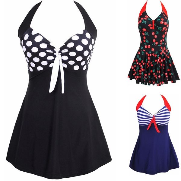 plus size stripe padded halter skirt swimwear women one piece suits swimsuit beachwear bathing suit swimwear dress to 4xl t200708, White;black
plus size stripe padded halter skirt swimwear women one piece suits swimsuit beachwear bathing suit swimwear dress to 4xl t200708, White;black