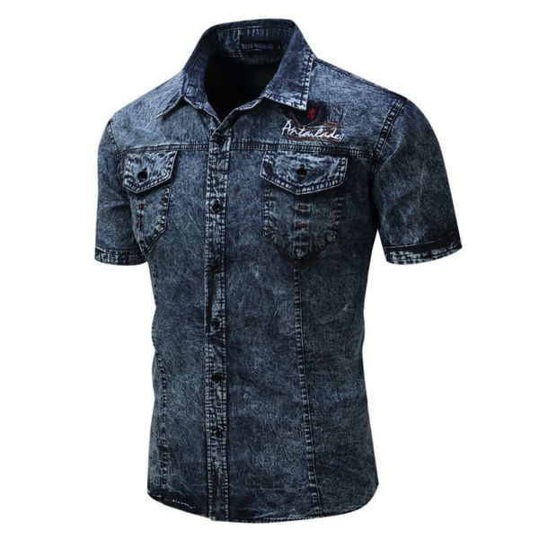 2021 new fashion brand big-size short sleeves denim male shirt casual long sleeve jean clothing solid men's shirts onue, White;black 
2021 new fashion brand big-size short sleeves denim male shirt casual long sleeve jean clothing solid men's shirts onue, White;black