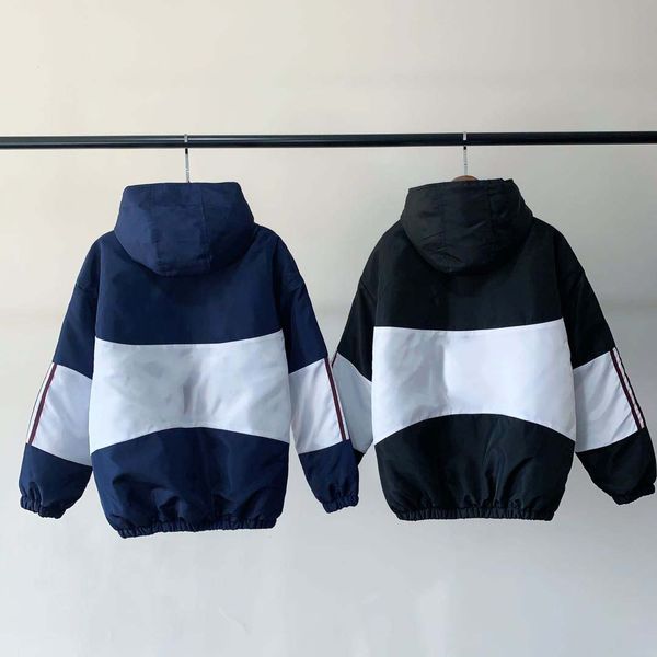 fashion thick winter jacket for women men coat with letters print black white navy colors panelled with strips on sleeves size s-xl, Black;brown
fashion thick winter jacket for women men coat with letters print black white navy colors panelled with strips on sleeves size s-xl, Black;brown