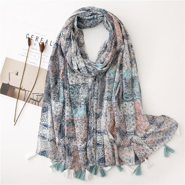 fashion summer scarf for women shawls foulard beach scarf tassel wraps floral printing hijab, Blue;gray
fashion summer scarf for women shawls foulard beach scarf tassel wraps floral printing hijab, Blue;gray