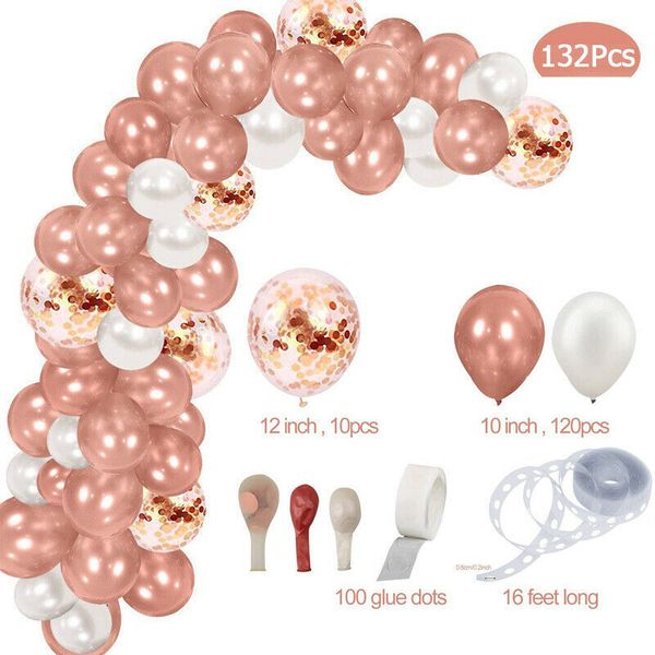 132pcs rose gold balloons confetti set chrome ballon birthday deco party wedding decoration wedding anniversary globals metallic 1027
132pcs rose gold balloons confetti set chrome ballon birthday deco party wedding decoration wedding anniversary globals metallic 1027
