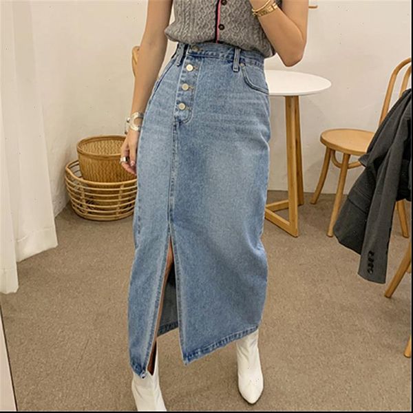 vintage split denim jeans skirt women buttons high waist long maxi skirts pocket harajuku korean denim skirt plus size 2021 w939, Black
vintage split denim jeans skirt women buttons high waist long maxi skirts pocket harajuku korean denim skirt plus size 2021 w939, Black
