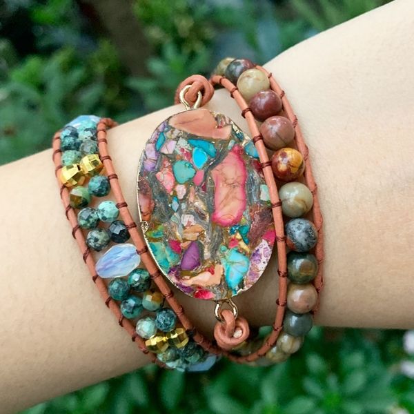 kvpuh new style color imperial leather woven multi-layer hand style new stone color imperial stone bracelet hand woven multi-layer leather b, Golden;silver
kvpuh new style color imperial leather woven multi-layer hand style new stone color imperial stone bracelet hand woven multi-layer leather b, Golden;silver