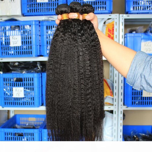 kinky straight 100% brazilian virgin hair weave bundles coarse yaki straight human hair bundles 3 extensions, Black
kinky straight 100% brazilian virgin hair weave bundles coarse yaki straight human hair bundles 3 extensions, Black