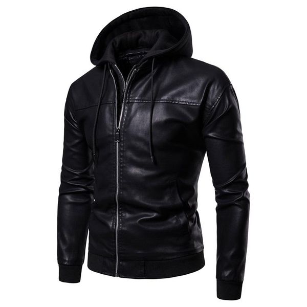 leather jackets new arrival hooded leather jacket for men in autumn and winter, Black
leather jackets new arrival hooded leather jacket for men in autumn and winter, Black