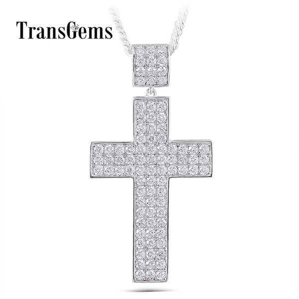 transgems cross shaped pendant for men silver clear moissanite vvs1-2 y200620
transgems cross shaped pendant for men silver clear moissanite vvs1-2 y200620