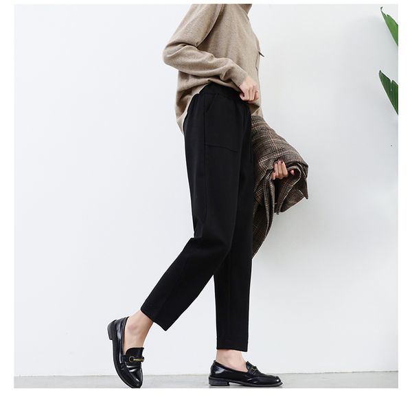 2021 new thick harem wool autumn winter pants women korean style plus size pantalon loose all-match trousers capris bqnm, Black;white
2021 new thick harem wool autumn winter pants women korean style plus size pantalon loose all-match trousers capris bqnm, Black;white