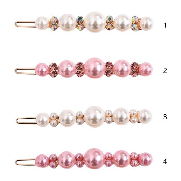 korean sweet pink white faux pearl hair clips women girls beaded rhinestone bobby pins ponytail decorative long strip barrettes
korean sweet pink white faux pearl hair clips women girls beaded rhinestone bobby pins ponytail decorative long strip barrettes